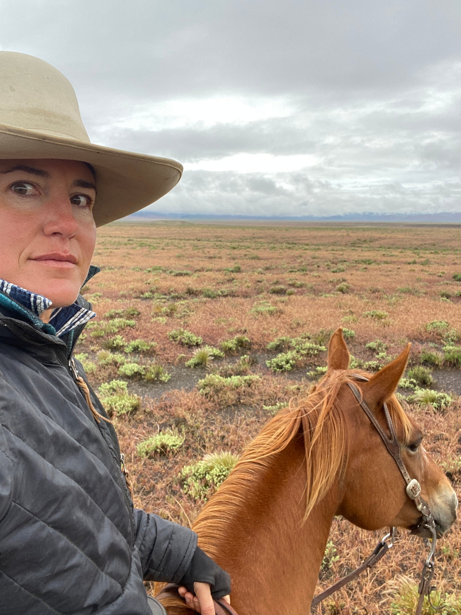 Rachel on horseback