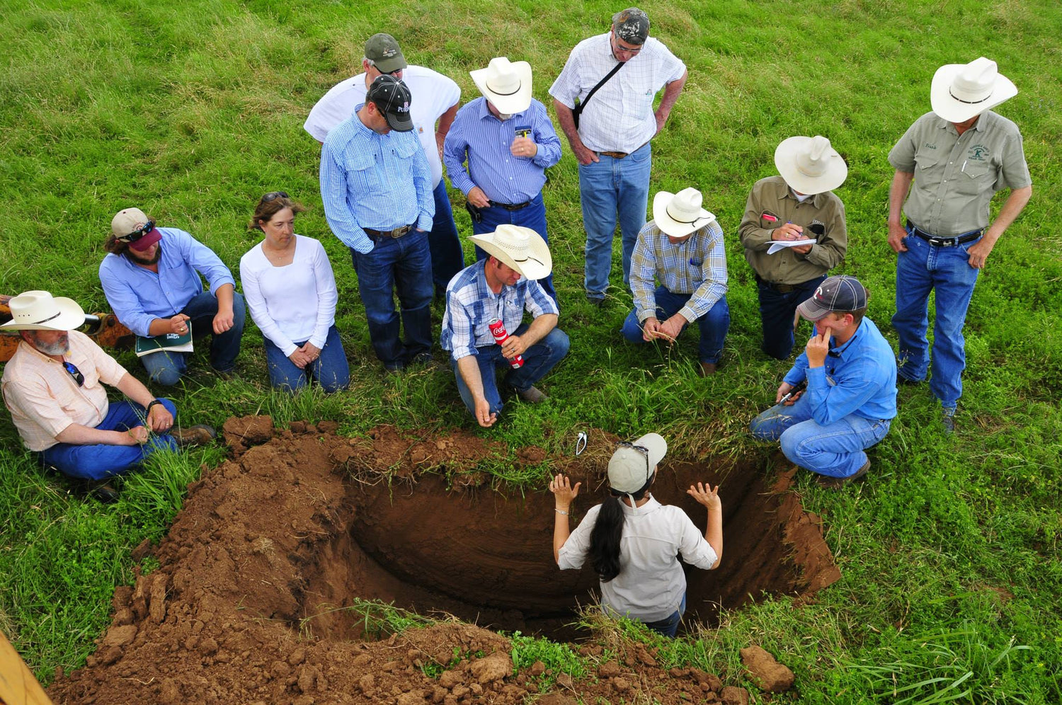 Nicole in a trench - Dig a Hole